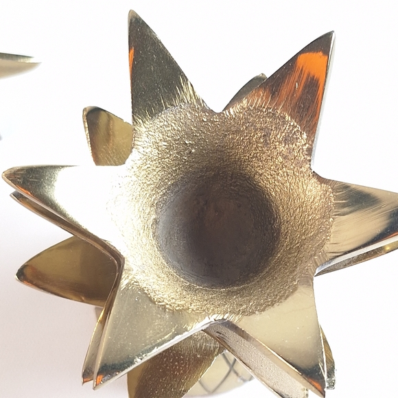 Vintage brass pineapple trinket or jewelry box candle holder lidded and footed p - Picture 5 of 8